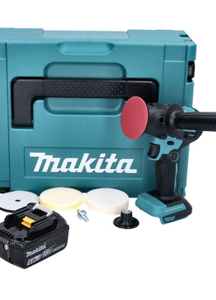 Makita DPV 300 G1J Akku Schleifer Polierer 18 V 50 / 80 mm Brushless + 1x Akku 6,0 Ah + Makpac - ohne Ladegerät - Toolbrothers