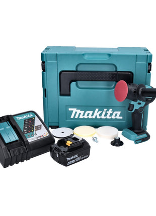 Makita DPV 300 RG1J Akku Schleifer Polierer 18 V 50 / 80 mm Brushless + 1x Akku 6,0 Ah + Ladegerät + Makpac - Toolbrothers