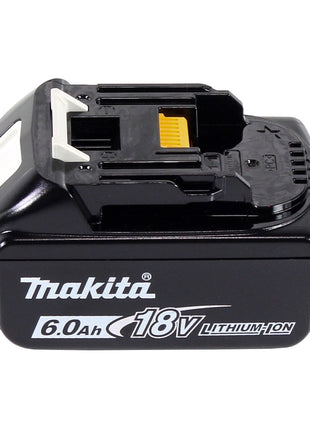 Makita DBO 380 G1J Ponceuse orbitale sur batterie 18 V 93 x 185 mm sans balais + 1x batterie 6,0 Ah + Makpac - sans chargeur