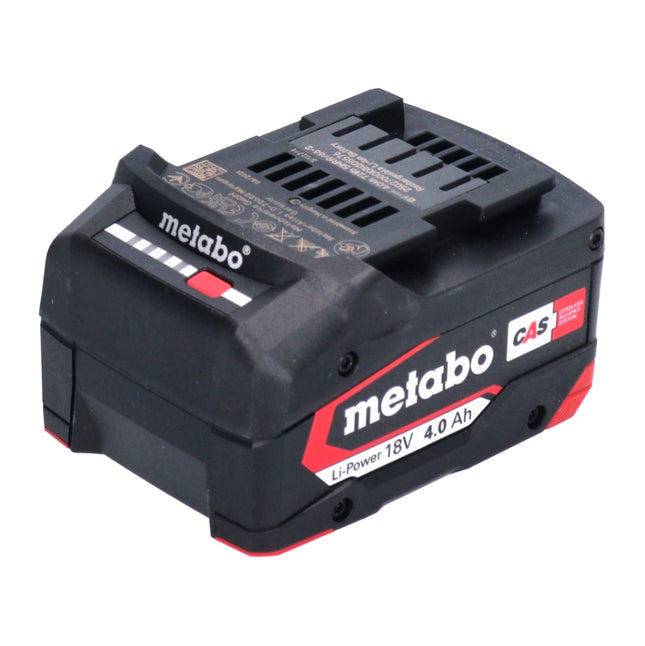 Batería Metabo Li-Power 18 V 4,0 Ah CAS Li-Ion ( 625027000 ) con indicador del nivel de carga - sucesora de 625591000