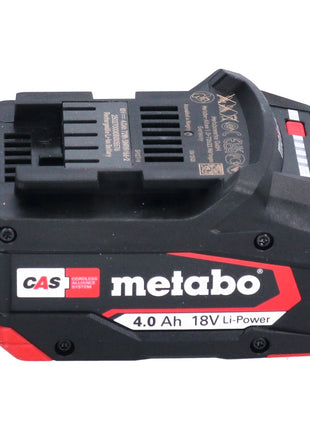 Batería Metabo Li-Power 18 V 4,0 Ah CAS Li-Ion (625027000) con indicador de nivel de carga - sucesora de 625591000