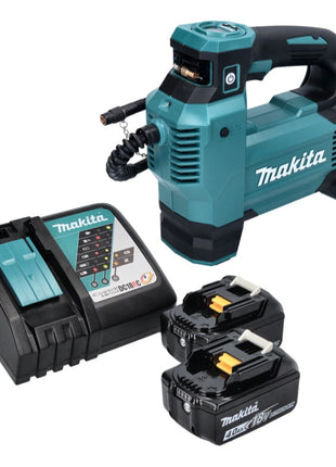 Makita DMP 181 RM Akku Kompressor 18 V 11,1 bar + 2x Akku 4,0 Ah + Ladegerät