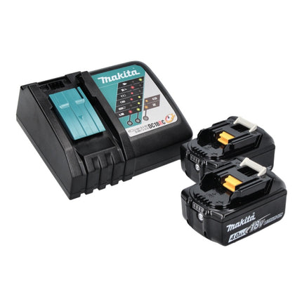 Makita DMP 181 RM Compresseur à batterie 18 V 11,1 bar + 2x batterie 4,0 Ah + chargeur