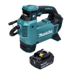 Makita DMP 181 G1 Akku Kompressor 18 V 11,1 bar + 1x Akku 6,0 Ah - ohne Ladegerät