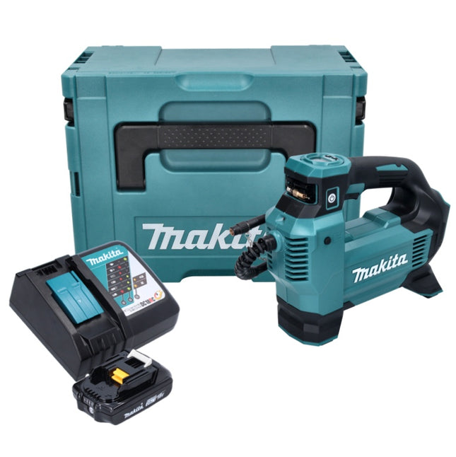 Makita DMP 181 RA1J Compresseur sur batterie 18 V 11,1 bar + 1x batterie 2,0 Ah + chargeur + Makpac
