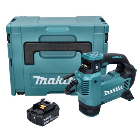 Compressore a batteria Makita DMP 181 F1J 18 V 11,1 bar + 1x batteria ricaricabile 3,0 Ah + Makpac - senza caricabatterie