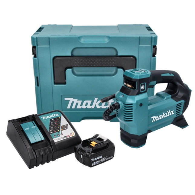Makita DMP 181 RF1J cordless compressor 18 V 11.1 bar + 1x rechargeable battery 3.0 Ah + charger + Makpac