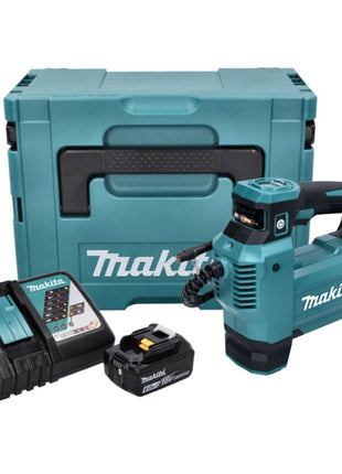 Makita DMP 181 RG1J Gonfleur sans fil 11,1 bar 18 V + 1x Batterie 6,0Ah + Chargeur + Coffret Makpac