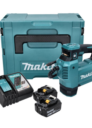 Makita DMP 181 RGJ Akku Kompressor 18 V 11,1 bar + 2x Akku 6,0 Ah + Ladegerät + Makpac