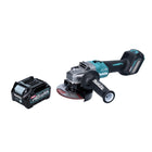 Makita GA 023 GD1 Cordless angle grinder 40 V max. 125 mm Brushless XGT + 1x rechargeable battery 2.5 Ah - without charger