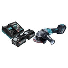 Makita GA 023 GM2 Akku Winkelschleifer 40 V max. 125 mm Brushless XGT + 2x Akku 4,0 Ah + Ladegerät