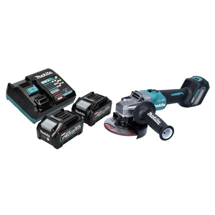 Makita GA 023 GM2 Smerigliatrice angolare a batteria 40 V max. 125 mm Brushless XGT + 2x batteria 4,0 Ah + caricabatteria