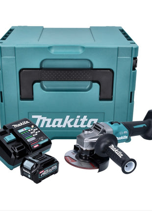 Makita GA 023 GD101 Akku Winkelschleifer 40 V max. 125 mm Brushless XGT + 1x Akku 2,5 Ah + Ladegerät + Makpac