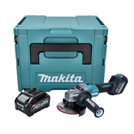 Makita GA 023 GM101 Meuleuse d'angle sans balais 40 V max. 125 mm XGT + 1x batterie 4,0 Ah + Makpac - sans chargeur