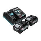 Makita Power Source Kit 40 V max ( 191L77-9 ) avec 2x BL 4040 batterie 4,0 Ah + DC 40 RA chargeur rapide XGT LXT