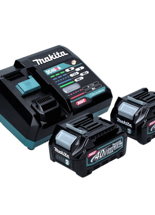 Kit source d'alimentation Makita 40 V max. (191L76-1) avec 2 batteries BL 4025 2,5 Ah + chargeur rapide DC 40 RA XGT LXT