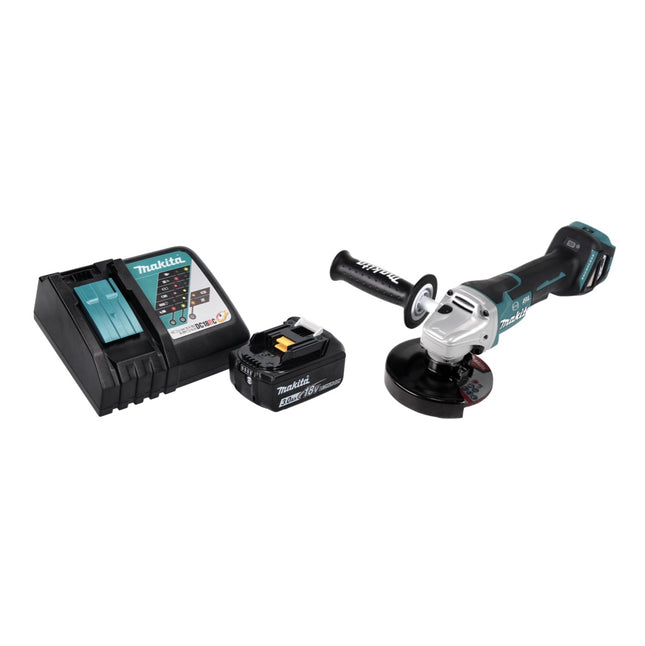 Smerigliatrice angolare a batteria Makita DGA 517 RF1 18 V 125 mm brushless + 1x batteria ricaricabile 3,0 Ah + caricabatterie