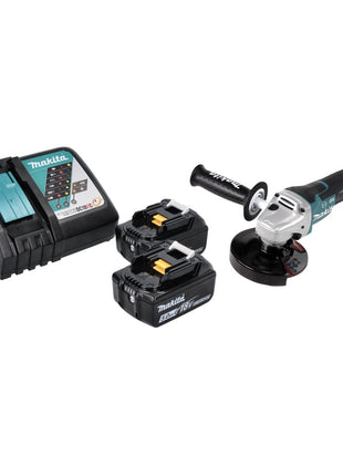 Makita DGA 517 RT Akku Winkelschleifer 18 V 125 mm Brushless + 2x Akku 5,0 Ah + Ladegerät