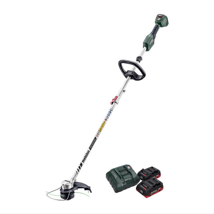 Metabo RTD 18 LTX BL 30 cortabordes sin cable 18 V 30 cm sin escobillas + 2x batería 4,0 Ah + cargador