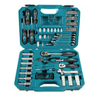 Makita hand tool set 87 pcs. chrome vanadium steel ( E-08458 ) bit / pliers / ratchet / screwdriver / spanner