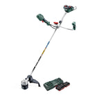 Desbrozadora de batería Metabo FSB 36-18 LTX BL 40 36 V (2x 18 V) bimando sin escobillas + 2x batería 4,0 Ah + cargador doble