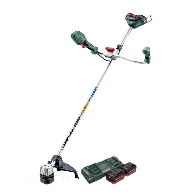 Metabo FSB 36-18 LTX BL 40 Decespugliatore a batteria 36 V ( 2x 18 V ) a due impugnature brushless + 2x batteria 5,5 Ah + doppio caricabatterie