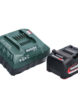 Set básico Metabo 1x batería Li-Power 18 V 4,0 Ah CAS Li-Ion (625027000) + cargador ASC 55 (627044000)