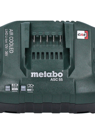 Set básico Metabo 1x batería Li-Power 18 V 4,0 Ah CAS Li-Ion (625027000) + cargador ASC 55 (627044000)