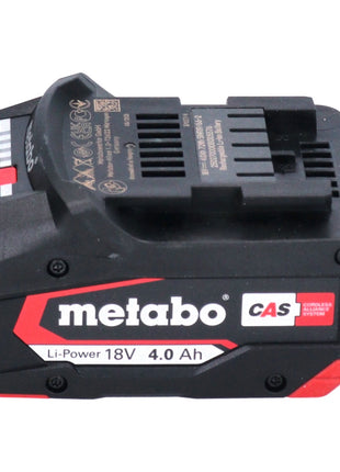 Metabo Set de base 2x Batteries Li-Power 4,0 Ah 18V CAS Li-Ion + Chargeur ASC 55 (2x 625027000) (‭627378000‬)