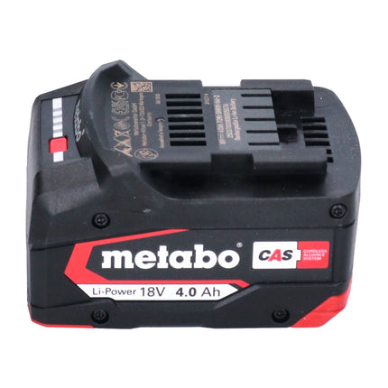 Set base Metabo 2x batterie Li-Power 18 V 4,0 Ah CAS agli ioni di litio ( 2x 625027000 ) + caricatore ASC 55 ( 627044000 )