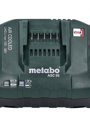 Metabo Basis Set 2x Li-Power Akkupack 18 V 4,0 Ah CAS Li-Ion Akku ( 2x 625027000 ) + ASC 55 Ladegerät ( 627044000 )