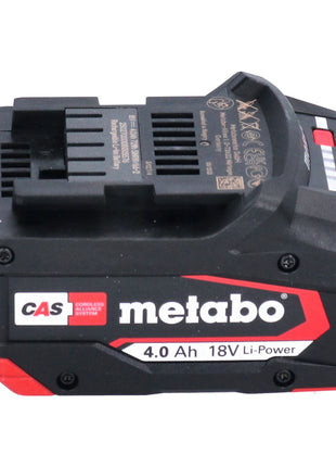 Zestaw podstawowy Metabo 2x akumulator Li-Power 18 V 4,0 Ah CAS Li-Ion ( 2x 625027000 ) + ładowarka ASC 55 ( 627044000 )