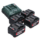 Metabo set básico 4x batería Li-Power 18 V 4,0 Ah CAS Li-Ion (4x 625027000) + cargador ASC 55 (627044000)