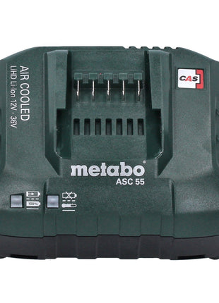 Metabo set básico 4x batería Li-Power 18 V 4,0 Ah CAS Li-Ion (4x 625027000) + cargador ASC 55 (627044000)