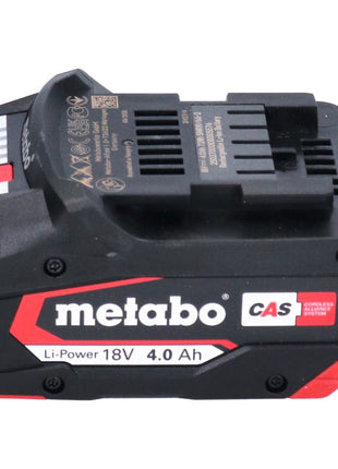 Metabo Basis Set 1x Li-Power Akkupack 18 V 4,0 Ah CAS Li-Ion Akku ( 625027000 ) + ASC 145 Schnell Ladegerät ( ‭627378000‬ )