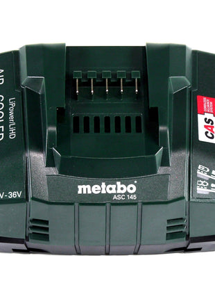 Metabo Basis Set 1x Li-Power Akkupack 18 V 4,0 Ah CAS Li-Ion Akku ( 625027000 ) + ASC 145 Schnell Ladegerät ( ‭627378000‬ )