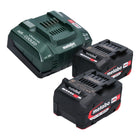 Zestaw podstawowy Metabo 2x akumulator Li-Power 18 V 4,0 Ah CAS Li-Ion ( 2x 625027000 ) + szybka ładowarka ASC 145 ( 627378000 )