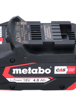 Metabo Set de base 4x Batteries Li-Power 4,0 Ah 18V CAS Li-Ion + Chargeur rapide ASC 145 (2x 625027000) (‭627378000‬)