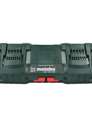 Metabo Basis Set 4x Li-Power Akkupack 18 V 4,0 Ah CAS Li-Ion Akku ( 4x 625027000 ) + ASC 145 DUO Doppel Schnell Ladegerät ( ‭627495000 )