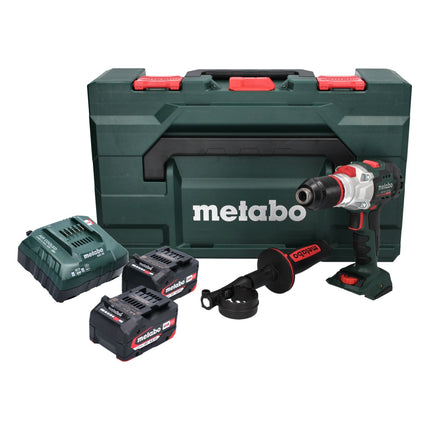 Metabo SB 18 LTX BL I taladradora de percusión sin cable 18 V 130 Nm sin escobillas ( 602360500 ) + 2x batería recargable 4,0 Ah + cargador + metaBOX