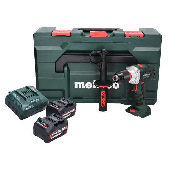 Metabo BS 18 LTX BL I Akku Bohrschrauber 18 V 120 Nm Brushless ( 602358500 ) + 2x Akku 4,0 Ah + Ladegerät + metaBOX