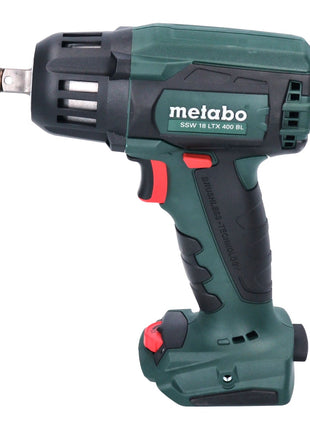 Metabo SSW 18 LTX 400 BL Atornillador de impacto a batería 18 V 400 Nm 1/2" (602205500) sin escobillas + 2x batería 4,0 Ah + cargador + metaBOX