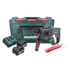 Metabo KHA 18 LTX Cordless Hammer 2.2 J 18V SDS Plus + 2x Batteries 4.0 Ah + Charger + MetaBOX Case (600210500)