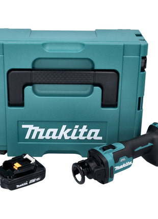 Makita DCO 181 A1J fraise rotative à batterie 18 V 32000 tr/min sans balais + 1x batterie 2,0 Ah + Makpac - sans chargeur