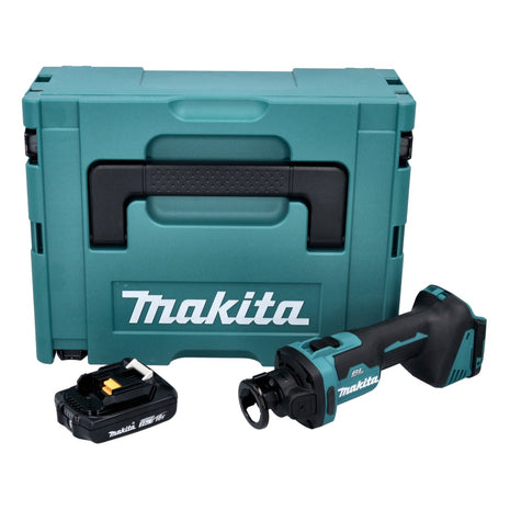 Makita DCO 181 A1J fraise rotative à batterie 18 V 32000 tr/min sans balais + 1x batterie 2,0 Ah + Makpac - sans chargeur