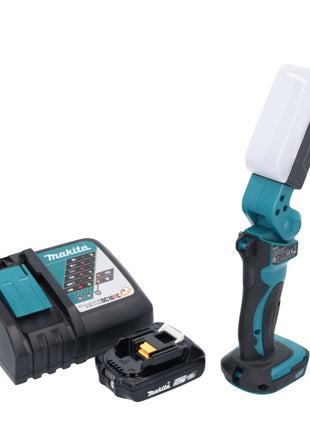 Makita DML 801 RA1 X LED Akku Lampe Arbeitsleuchte 18 V 240 lm + Diffusor + 1x Akku 2,0 Ah + Ladegerät