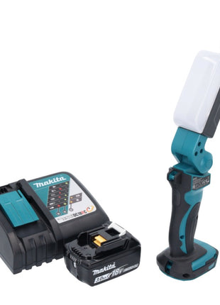 Makita DML 801 RF1 X LED Akku Lampe Arbeitsleuchte 18 V 240 lm + Diffusor + 1x Akku 3,0 Ah + Ladegerät