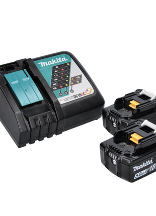 Makita DML 801 RT X Lámpara LED de trabajo con batería 18 V 240 lm + difusor + 2x baterías 5,0 Ah + cargador