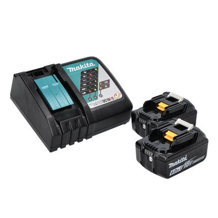 Makita DML 801 RG X Lámpara LED de trabajo con batería 18 V 240 lm + difusor + 2x baterías 6,0 Ah + cargador