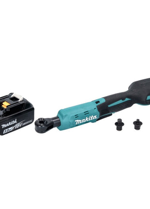 Makita DWR 180 T1 Visseuse à cliquet sans fil 18 V 47,5 Nm 1/4'' 3/8'' + 1x batterie 5,0 Ah - sans chargeur